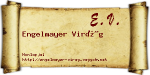 Engelmayer Virág névjegykártya