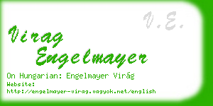 virag engelmayer business card